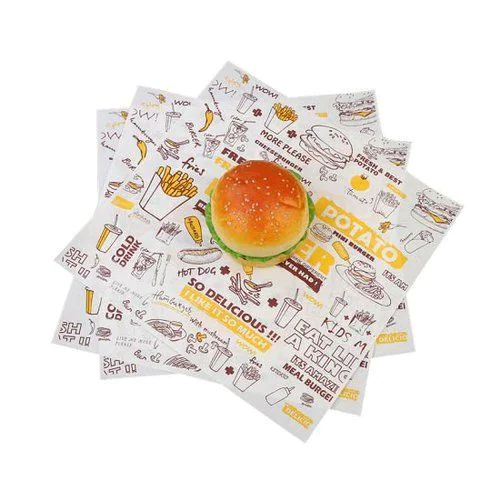 Burger Hot Dog Sandwich Wrap Paper